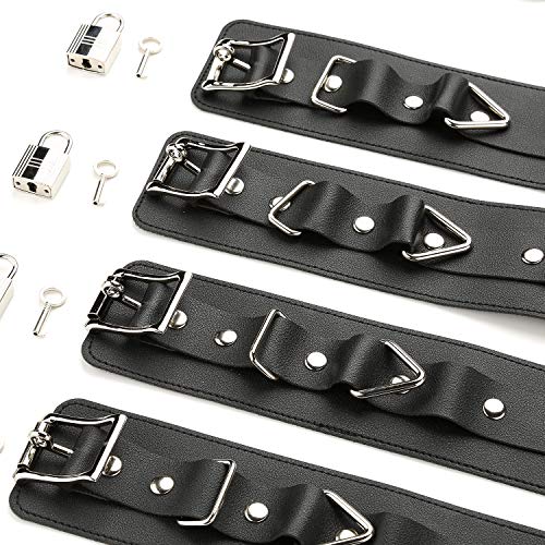 2026 Upgraded Heavy Duty Expandable Spreader Bar – Adjustable PU Straps for Pilates, Yoga - style: Rose+Black