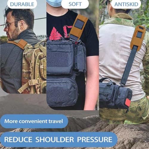 ZINMARK 2-Pack Shoulder Pad Anti-Slip Cushion Breathable Pad for for Laptop Bags, Messenger Bags, Briefcase Bags, Luggage Bags, Tool Bags, Travel Bags and Most Bags, Khaki - color: Khaki
