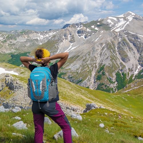 Hiking Backpack 30L Lightweight Travel Daypack Small Day Pack for Men Women Outdoor Camping Backpacking, Blue - color: Blue