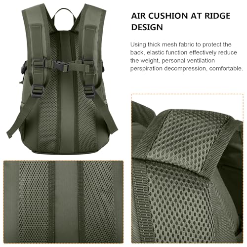 ArcEnCiel 10L/20L Mini X-Small Tactical Backpack MOLLE Daypack Gear Pack Camping Bag with Patch - color: Grey&green, size: 10L