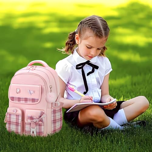 Girls Backpack Kids Backpack for Girls School Kawaii Bookbag Book Bag for Elementary Primary School - color: Black-gz