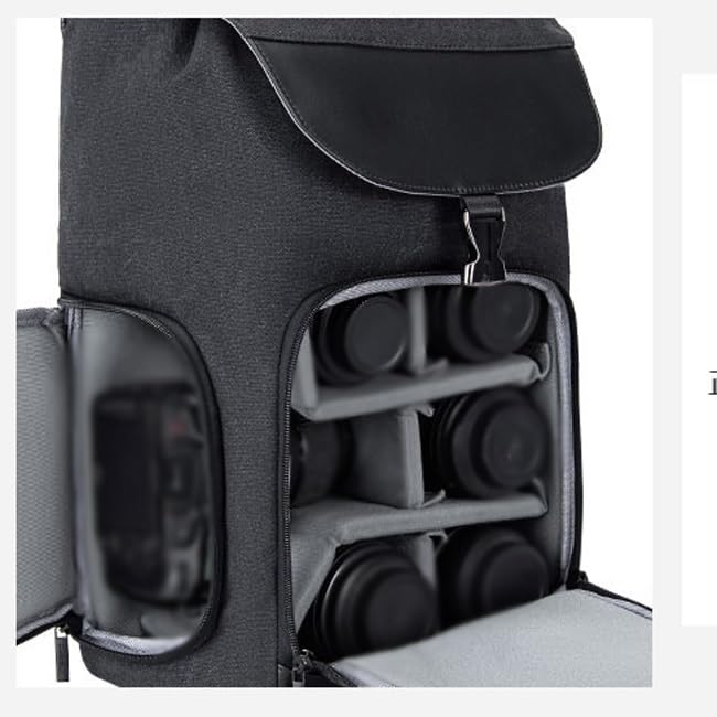 Waterproof Camera Shoulder Backpack Mirrorless Camera Case Photography Bags with Tripod Holder with
