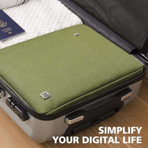 NIDOO 13 Inch Laptop Sleeve 14 inch Computer Carrying Case Bag for 14" MacBook Pro M4 M3/13.5" Surface Laptop 5 6 7/14" ThinkPad E14 L14 / ThinkPad X1 Carbon Yoga/14 ASUS ROG Zephyrus G14, Green - color: Green, size: 12.5-13 Inch / 2017 New MacBook Pro
