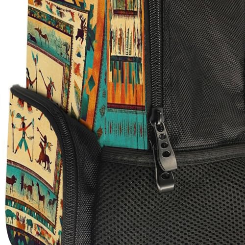 Supdreamc Rucksacks Lightweight Multipurpose Anti-Theft Southwestern Native American Indian Shoulder Bag Large Capacity Business Computer Bag With Smooth Zippers - color: Pattern 432