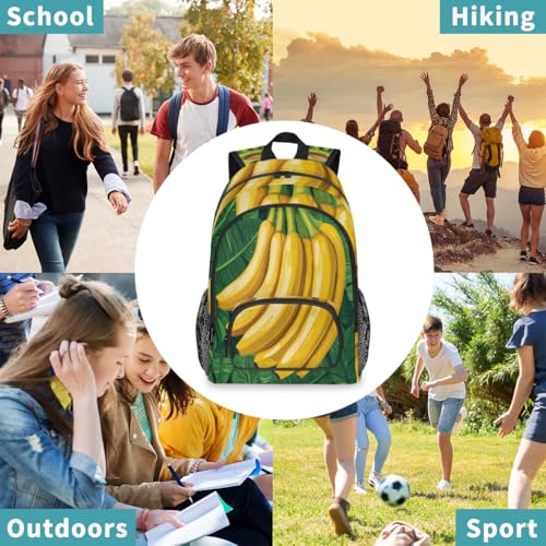 Tropical Banana Fruit Large Backpack for Women and Men Waterproof Travel Laptop Backpack Lightweight Business Work Daypack Fits 17 Inch Computer - color: Multicolor 4