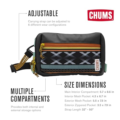 Chums Rover Crossbody Bag, Sling Bag Purse for Women & Men - color: Palm Tree