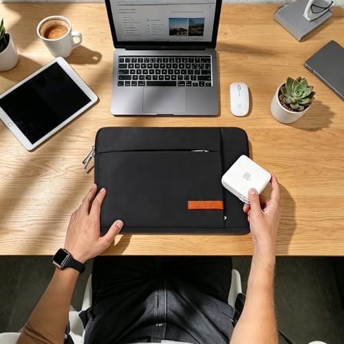 Lacdo Tablet Sleeve Case for 13 inch New iPad Air M4 M3 M2 2026-2024, 13 inch New iPad Pro M5 M4 2025-2024, 12.9 inch iPad Pro 6 5 4 3, iPad Pro Air 13 inch Sleeve, Protective Tablet Case Bag, Black - color: Black, size: New iPad Pro Air 12.9-13 Inch