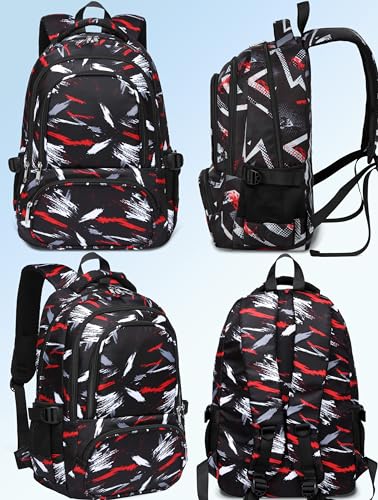 BLUEFAIRY Kids Backpacks for Boys Girls Ages 6-8 8-10 10-12 Elementary Middle School Backpack 17 Inch Back to School Bookbag with Laptop Compartment Mochilas Escolares para Niños Niñas (Coal Black) - color: Coal Black
