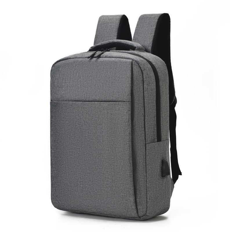 Business Laptop Backpack with USB Port, Minimalist Design, Water Resistant, Black
