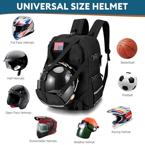 35L Helmet Backpack for Motorcycle Cycling