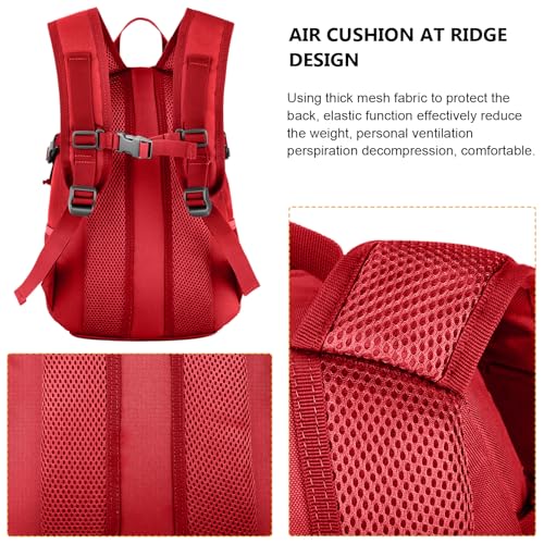 ArcEnCiel 10L/20L Mini X-Small Tactical Backpack MOLLE Daypack Gear Pack Camping Bag with Patch - color: Red, size: 20L