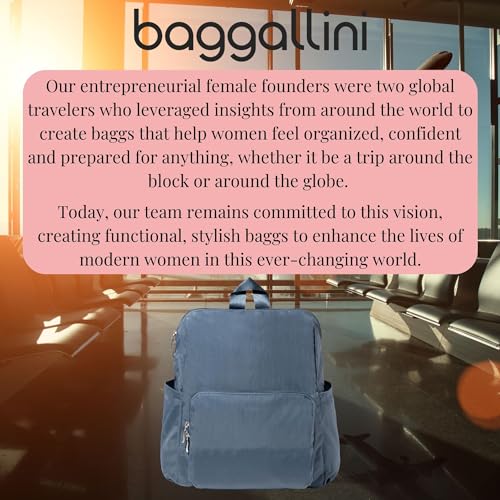 Baggallini Carryall Packable Backpack, Mist - color: Mist