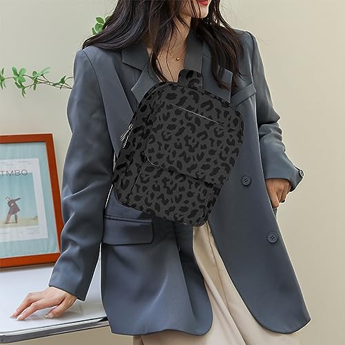 Cute Small Camera Bag with Photographer Camera Sling Bag Waterproof Dslr Camera Case Compatible with Nikon Sony Lightweigth for Women or Men(Black Leopard Cheetah) - color: Black-d2