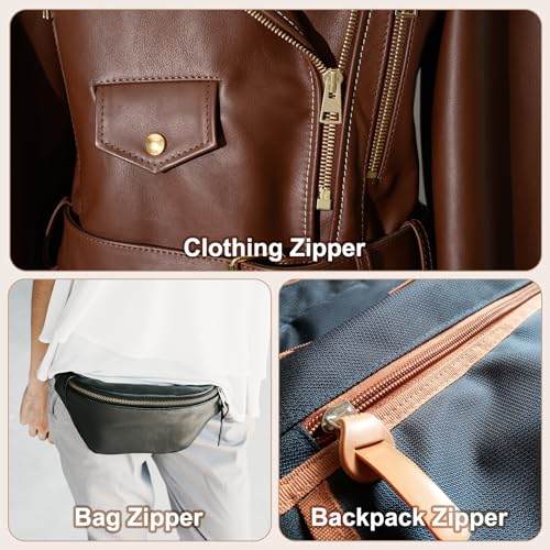 PATIKIL 30Pcs Leather Zipper Pull, 2.6" Replacement Zipper Puller Extender Backpack Luggage Sliders for Handbags Suitcases Bags Wallets Jackets Coats Pull Tabs, Light Apricot - color: Light Apricot