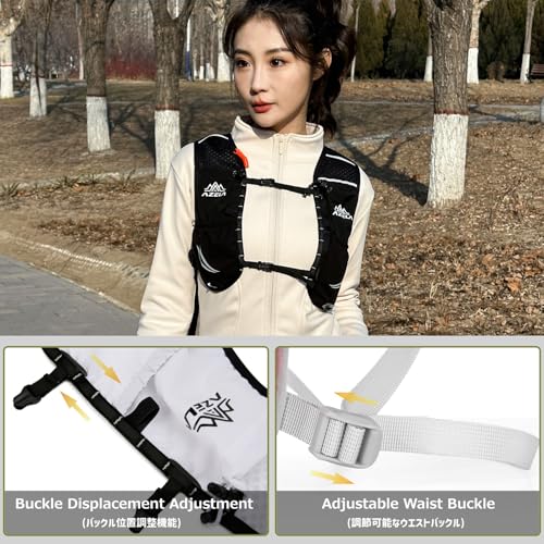 Azarxis Hiking Hydration Pack Running Backpack 10L Daypack Vest for Women Men Lightweight Cycling Biking Trail Race Jogging (White - Only Backpack) - color: #3 White (10l) - Only Backpack