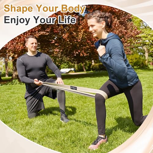 Cuffbow 6 Pcs Fabric Resistance Bands for Working Out Non Slip Exercise Bands for Men and Women Booty Workout Stretch Exercise Band for Legs Exercises Resistance Band for Fitness, Yoga