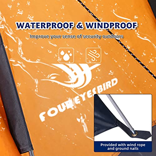 7.2 × 4 × 4 Feet Single Backpack Tent, Waterproof Camping and Hiking Tent can be Used by One Person, Light and Durable - color: Orange
