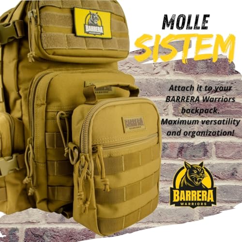 Tactical Sling Bag, EDC Sling Backpack with MOLLE, Small Military Crossbody Tactical Pack, Compact Everyday Carry Bag for Travel, Hiking, Outdoor, Water Resistant (Coyote Brown) - color: Coyote Brown