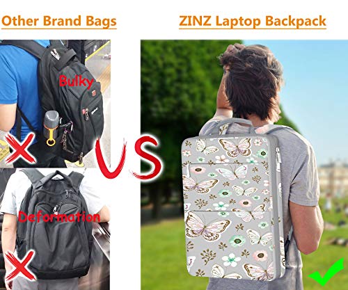 ZINZ Slim & Expandable Laptop Backpack 15 15.6 16 Inch Case, Water Resistant Travel Backpack Compatible with MacBook Pro/Neo 16" 15", Dell XPS 15 16 and Most 15" 15.6" 16" Notebooks,P01A01 - color: P01a01, size: 15"-16"