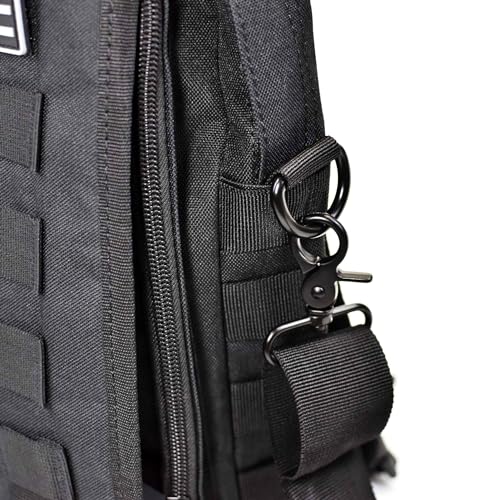 TORCH MOLLE Urban Commuter Backpack Laptop Bag Rucksack for Hiking Cycling Crossfit Light Rucking EDC Gear V2 (Black) - color: Black