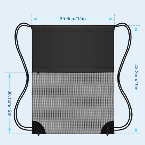 TILYMOL Drawstring Backpack Gym Bag - String Gym Bag for Men & Women, Lightweight Cinch Sports Sackpack for Beach, Travel, Yoga, Swimming, Black Gray - color: 1 Pack-black Gray