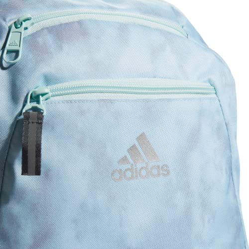 adidas Unisex Foundation Backpack for Laptop, Large Durable Athletic Gym Bag - color: Stone Wash Almost Blue-grey Two/Almost Blue/Silver Metallic, size: OSFA