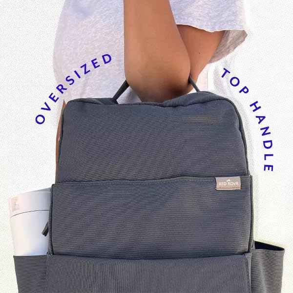 RED ROVR Roo Lightweight 1 LB Diaper Bag Backpack | 11 organizational pockets| Durable & Water-Resistant (Sage) - color: Sage (Stuffed)