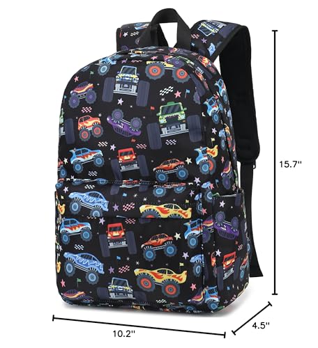 CAMTOP Kids Backpack for Boys, Preschool Toddler Backpack Kindergarten School Bookbag for Age 3-8(Monster Truck) - color: 0025 Monst Truck