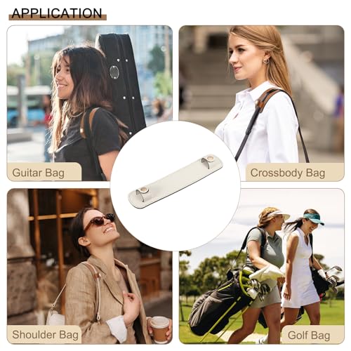 PATIKIL 9" x 2" Leather Shoulder Strap Pad, PU Leather Backpack Strap Pads Handbag Strap Protector Detachable Cushion Covers for Tote Bags Handbag Purse Crossbody, White - color: White
