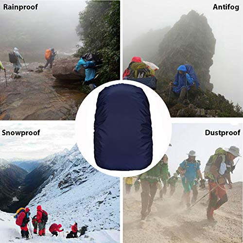 Waterproof Backpack Rain Cover with Anti Slip Buckle Strap for Camping, Hiking, Traveling, Hunting, Biking, 15-80L - color: Midnight Blue, size: 70L - 80L