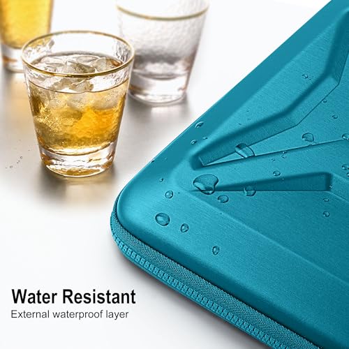 DOMISO 17-17.3 Inch Laptop Hard Case, Waterproof Shockproof Hard Shell Protective Laptop Sleeve with Handle for Dell XPS 17/Lenovo IdeaPad/Acer Aspire/HP Envy 17/LG gram 17, Teal - color: Teal, size: 17 - 17.3 Inch