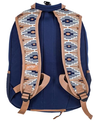 HOOEY Rockstar 20L Backpack - Compact Travel Backpack with Laptop Sleeve - Lightweight, Durable Daypack for Commuting, Hiking & Outdoor Use - Unisex Design (Navy/Tan) - color: Navy/Tan