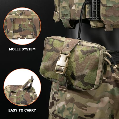 EXCELLENT ELITE SPANKER Tactical Molle Rip Away Ifak Pouch Utility First Aid Pouch Medical EMT Bag - color: Multicam