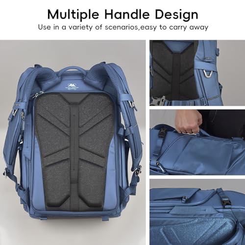 Summit Creative 26L Camera Backpack – Water-Resistant DSLR & Mirrorless Photography Bag with Lens, Tripod Holder & 16" Laptop Compartment – Blue - color: 26L Blue