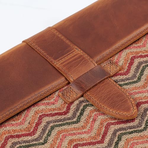 Londo Leather Sleeve Compatible with MacBook Pro 14 & Air 13-13.3 Inch (M5, M4, M3, M2, M1, Pro, Max) & iPad Pro 12.9, Premium Top Grain Leather Laptop Bag, 2020 to 2026 Models - color: Camel, size: 13-14 inches