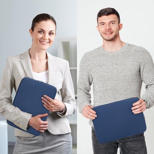 RAINYEAR 13 Inch Laptop Sleeve Compatible with 13.3" MacBook Air/Pro M1 M2 M3 M4 M5 A3449 A3240 A3113 A2681 A2338 Carrying Computer Bag Protective Cover Case (Navy Blue) - color: Navy Blue, size: 13"
