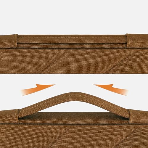 DOMISO 17 inch Laptop Sleeve Protective Case Cover Compatible with 17-17.3 inch HP Dell ASUS Lenovo Chromebook,Waterproof Computer Cases Bag with Handle,Caramel - color: Caramel, size: 17 inch
