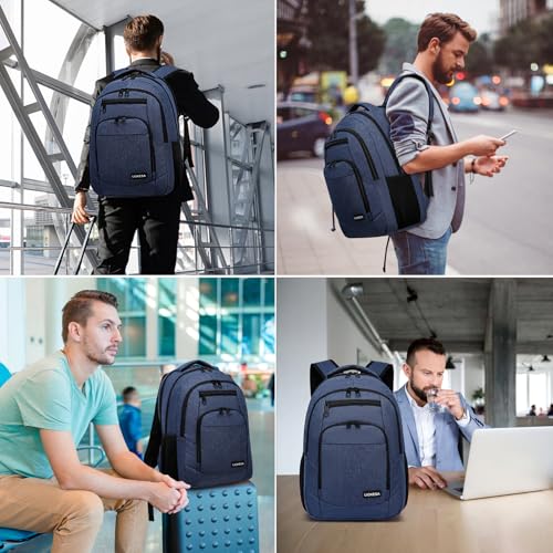 Laptop Backpack, Large School Backpack for Boys - color: Blue, size: 15.6 Inch
