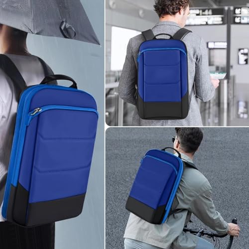 ZINZ Laptop Backpack 17.3 Inch Business Travel Backpack, Water Resistant Large Daypack Bag for Men Women - Black Blue - color: Black Blue