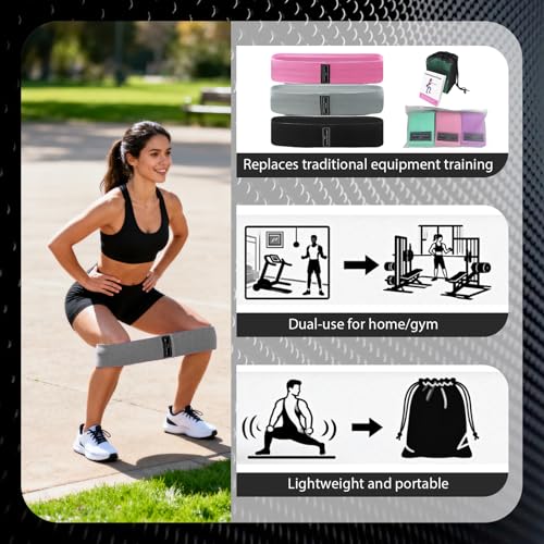 3 PCS Resistances Bands, Yoga Fitness Elastic Resistances Bands Set, Workout for Booty Legs, Elastic Pilates Flexbands - color: 3-pack (1 rose red + 1 gray + 1 black)