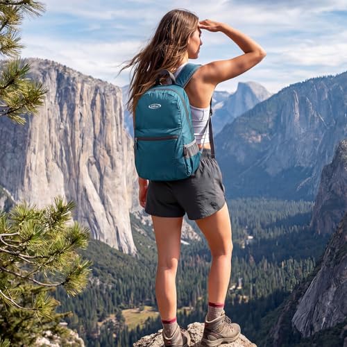 G4Free 20L Small Packable Travel Hiking Backpack for Men Women - color: Blue Update, size: 20L