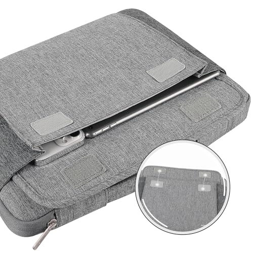 DOMISO 15.6-16 Inch Laptop Sleeve Case,Water-resistant Laptop Protective Case for MacBook Pro16,Dell XPS 16,Lenovo,HP, ASUS, Acer,Gray - color: Grey, size: 15.6-16 Inch