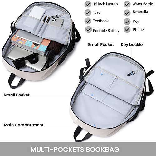 MIRLEWAIY Classical School Backpack Lightweight Bookbag Casual Daypack Travel Work Bag For Teenagers College Girls boys - color: Green