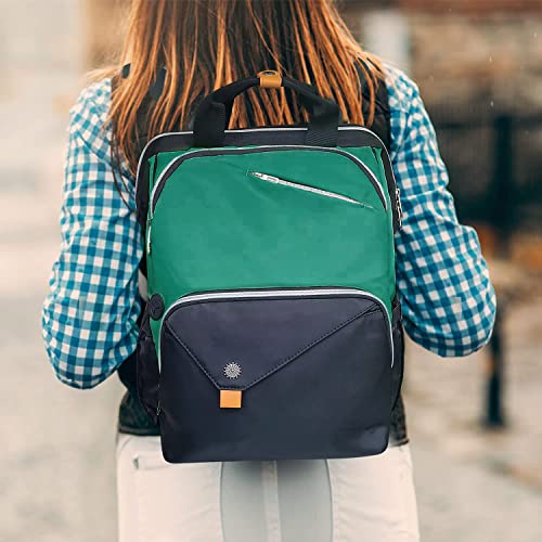 Hap Tim Womens Laptop Backpack, Travel Backpack for Women, Work bag, Nurse bag, Carry on Backpack, Nurses Week Gifts for Women(7651-MB) - color: Dark Green