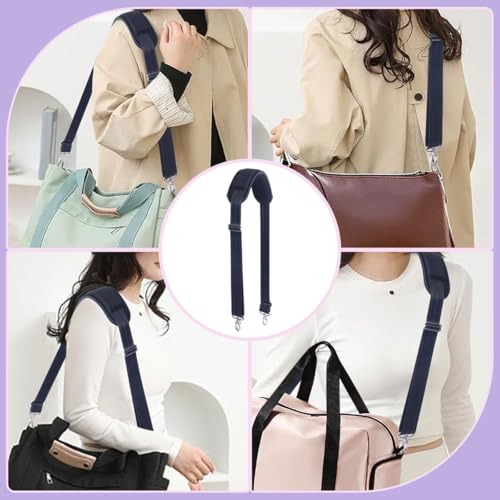 60 Inch Shoulder Strap with Removable Ultra-Thick Pad,Adjustable Buckles and Metal Hooks - color: Black
