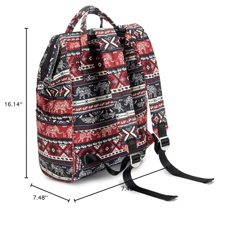 Kinmac Waterproof Laptop Backpack For Laptop Up to 15.6 Inch Men Women Travel Outdoor Backpack (Elephant) - color: Elephant(open Wide)
