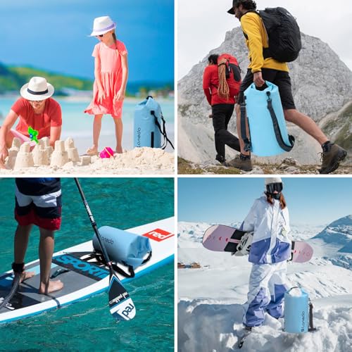 20L/30L Dry Bag Large Waterproof Bag Roll-Top Heavy Duty Fishing Duffel Bag with Durable Straps for Kayaking Paddle boarding Boating Rafting Fishing - color: Blue, size: 20L