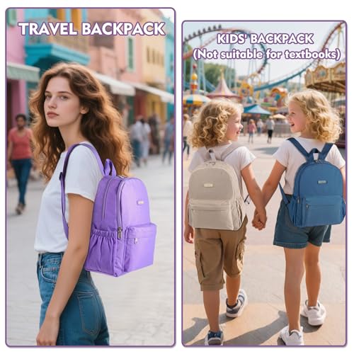 AOTIAN Lightweight Small Hiking Backpack for Women - Durable Water-Resistant Daypack for Travel, Camping & Outdoor Adventures - color: Light Purple-small