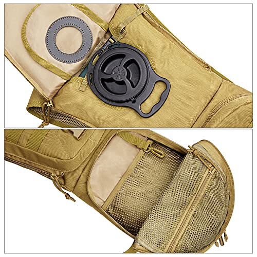 G4Free Tactical Hydration Packs Water Backpack for Outdoor - color: Tan