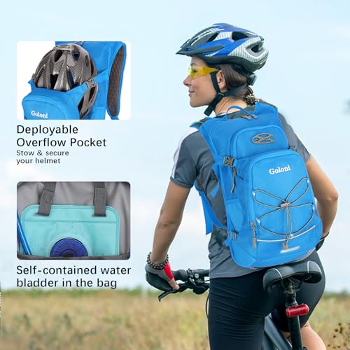 Hydration Backpack,Lightweight Hiking Backpack with 2L Water Bladder,Water Backpack for Biking, Running, Festival